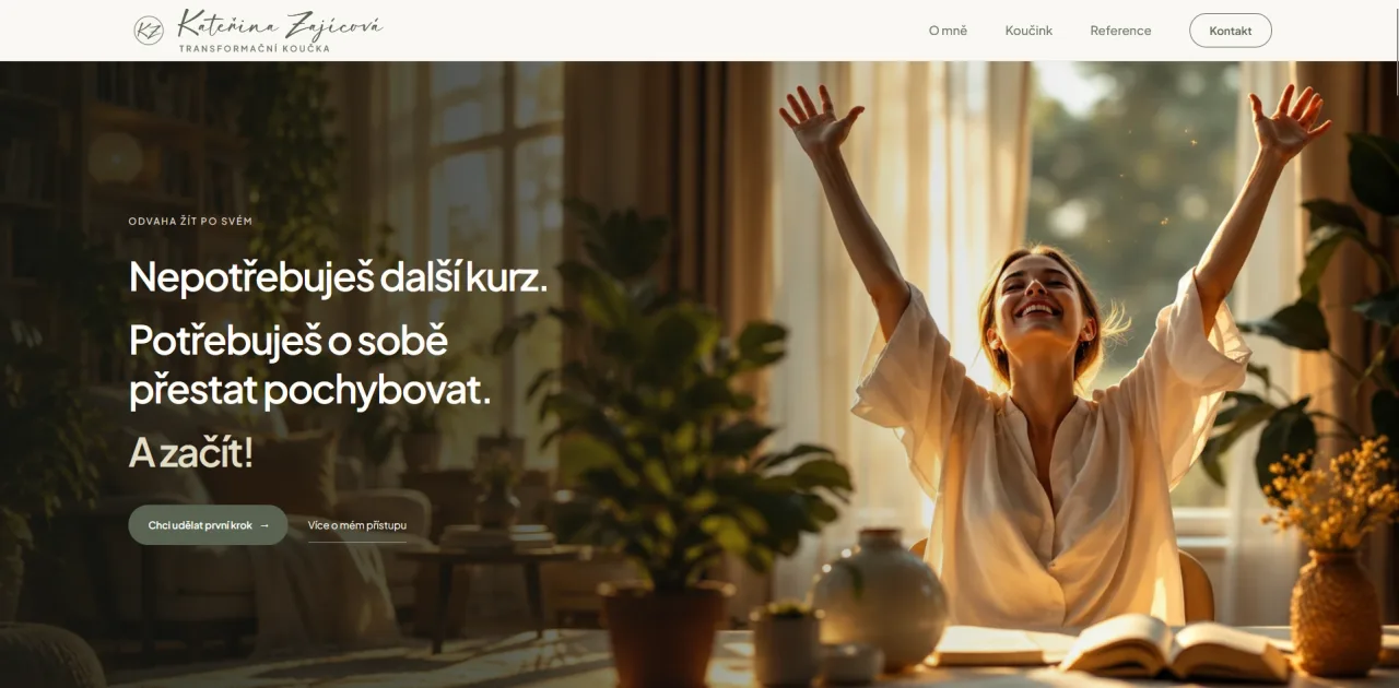 Kateřina Zajicova — Webová prezentace pro koučku a mentoring